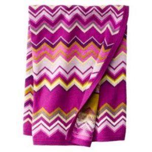 Missoni for Target Infant Baby Blanket - Rose Purple Silver Multi Chevron